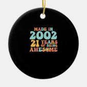 Groovy werd in 2002 21 jaar Geweldige Keramisch Ornament (Voorkant)