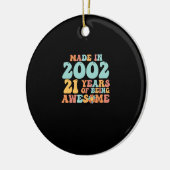 Groovy werd in 2002 21 jaar Geweldige Keramisch Ornament (Links)