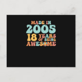 Groovy werd in 2005 18 jaar Geweldige Briefkaart (Voorkant)