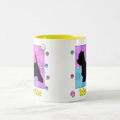 Groovy Westie Tweekleurige Koffiemok (Center)