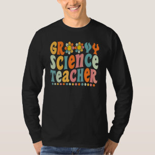 Groovy Wetenschapsleraar Daisy Kleurrijk terug naa T-shirt