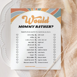 Groovy wil liever Baby shower spel