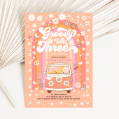 Groovy Wild en Three Van Bus 3e verjaardag Kaart