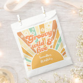 Groovy wild en vijf retro zon kinderen verjaardag bedankzakje (Geknipt)