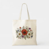 Groovy Wilde Bloemen Tas (Achterkant)