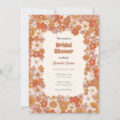 Groovy Wildflower Boho Vrijgezellenfeest Kaart (Voorkant)