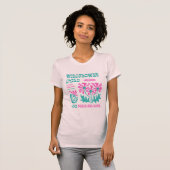 Groovy Wildflower Retro Vibes T-shirt (Voorkant volledig)