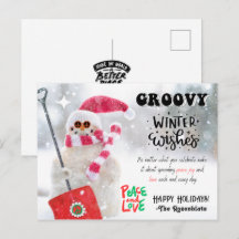 GROOVY WINTER WENSEN HOLIDAYKAART