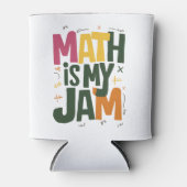 Groovy Wiskunde is mijn jam eerste dag terug naar  Blikjeskoeler (Voorkant)