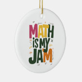 Groovy Wiskunde is mijn jam eerste dag terug naar  Keramisch Ornament (Rechts)