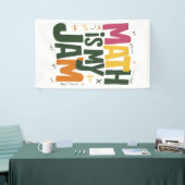 Groovy Wiskunde is mijn jam eerste dag terug naar Spandoek (Beurs)