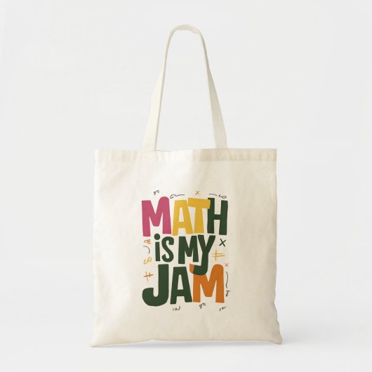 Groovy Wiskunde is mijn jam eerste dag terug naar Tote Bag (Voorkant)