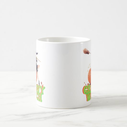 GROOVY WITCH grappige Halloween heks Koffiemok (Center)
