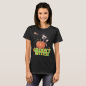 GROOVY WITCH grappige Halloween heks T-shirt (Voorkant volledig)