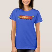 Groovy word art Seventies style stropdas-dye t-shi