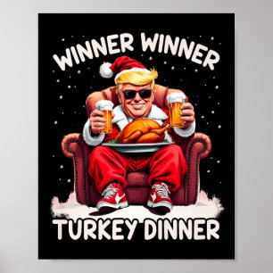 Groovy Xmas Trump Winnaar Turkije Diner dan Poster