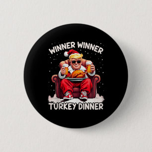 Groovy Xmas Trump Winnaar Turkije Diner dan Ronde Button 5,7 Cm