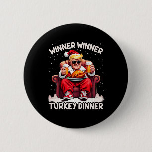 Groovy Xmas Trump Winnaar Turkije Diner dan Ronde Button 5,7 Cm