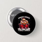 Groovy Xmas Trump Winnaar Turkije Diner dan Ronde Button 5,7 Cm (Voorkant /achterkant)