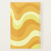 Groovy Yellow Retro Schattige Teacher Planner (Achterkant)