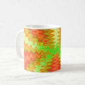 groovy yellow sinaasappel koffiemok (Voorkant links)