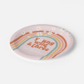 Groovy Young Wild Driedaagse regenboog, derde verj Papieren Bordje (Gekanteld)