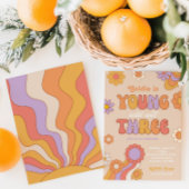 Groovy Young Wild en drie verjaardagsuitnodigingen Kaart