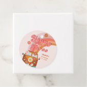 Groovy Young Wild en Three Pink Peach Van Daisy Bedankjes Labels (In situ)