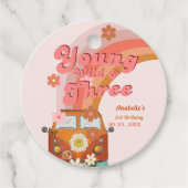 Groovy Young Wild en Three Pink Peach Van Daisy Bedankjes Labels (Voorkant)