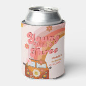 Groovy Young Wild en Three Pink Peach Van Daisy Blikjeskoeler (Blikje Voorkant)