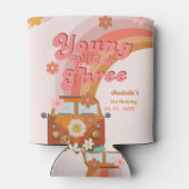 Groovy Young Wild en Three Pink Peach Van Daisy Blikjeskoeler (Achterkant)