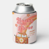 Groovy Young Wild en Three Pink Peach Van Daisy Blikjeskoeler (Blikje Achterkant)