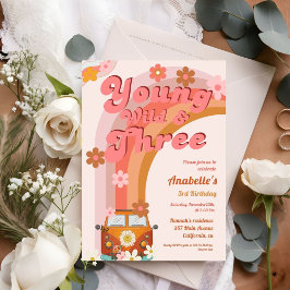 Groovy Young Wild en Three Pink Peach Van Daisy Kaart