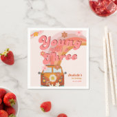 Groovy Young Wild en Three Pink Peach Van Daisy Servet (Insitu)