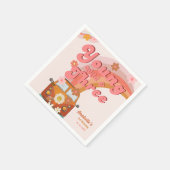 Groovy Young Wild en Three Pink Peach Van Daisy Servet (Hoek)