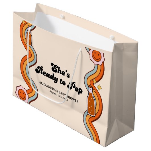 Groovy Ze is klaar om uit te barsten Persimmon Mos Groot Cadeauzakje (Voorkant Gekanteld)