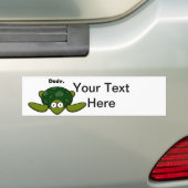 Groovy Zee Turtle Dude Funny Cartoon Bumpersticker (Op auto)