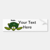 Groovy Zee Turtle Dude Funny Cartoon Bumpersticker (Voorkant)
