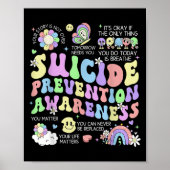 Groovy Zelfmoordpreventie Bewustzijn Geestelijke G Poster (Voorkant)