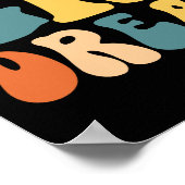 Groovy zesde klas droom team terug naar school poster (Hoek)