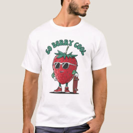 Groovy Zo Berry Cool Fruit Liefhebber Aardbei T-shirt