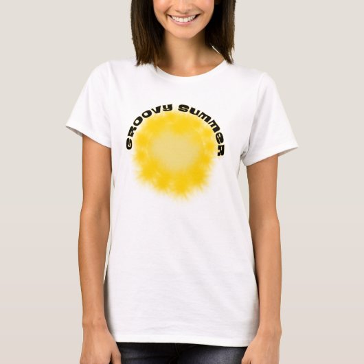 Groovy Zomer T-shirt (Voorkant)