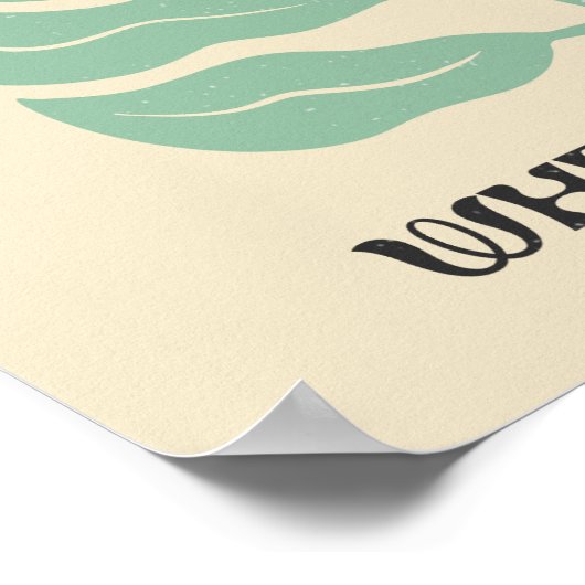 Groovy Zonnebloemen "Bloei waar je bent geplant" Poster (Hoek)