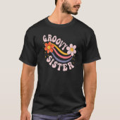 Groovy Zuster 70s Aesthetische Nostalgia Retro 197 T-shirt (Voorkant)