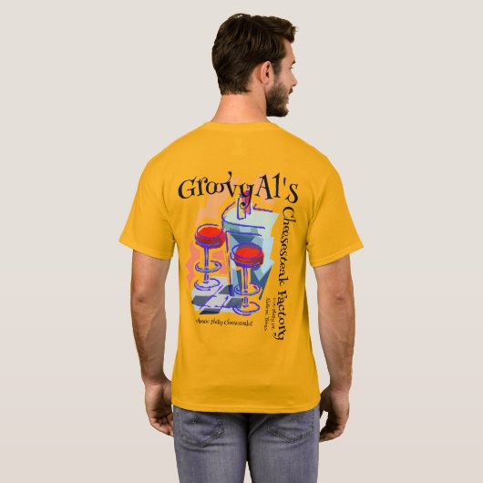 GroovyAl's Cheesesteaks T-shirt (Achterkant volledig)