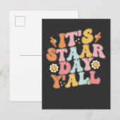 Groovy's testdag op straat uitnodiging briefkaart (Voorkant / Achterkant)