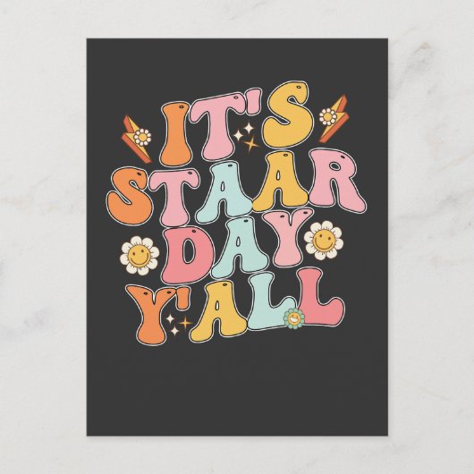 Groovy's testdag op straat uitnodiging briefkaart (Voorkant)