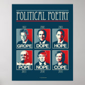 Grope Dope Hope Pope Nope Cope Poster (Voorkant)