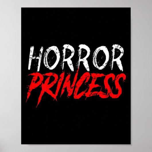 Grorige Prinses Grappige Halloween Griezelfilms Me Poster (Voorkant)