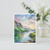 Gros Morne Nationaal Park Waterverf Schilderij Briefkaart (Staand voorkant)